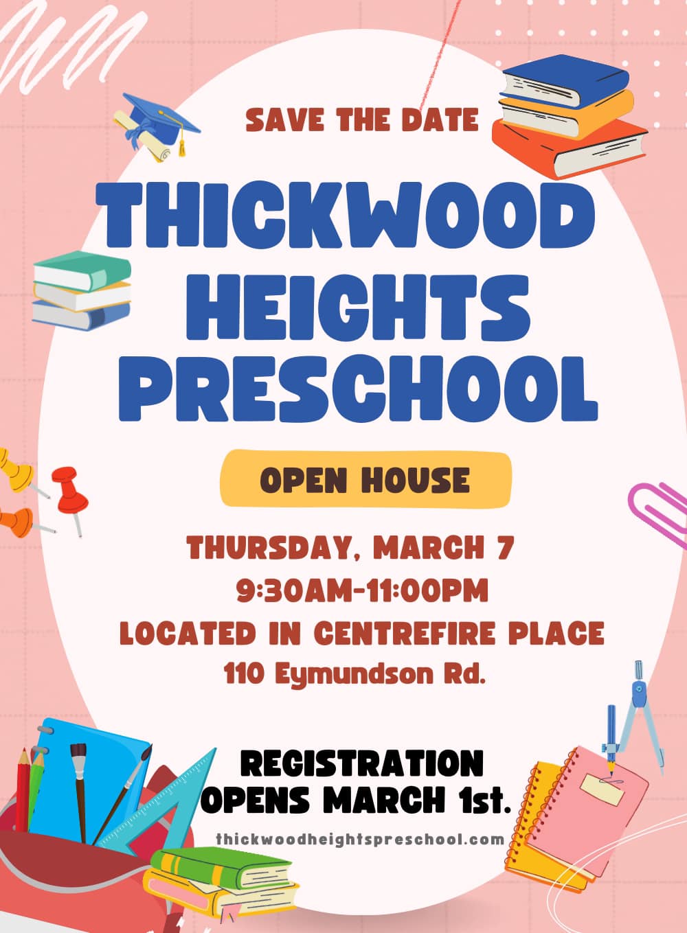 Thickwood Heights Preschool Open House - MAC Calendar